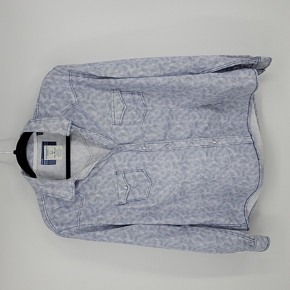 Rough Stock Panhandle Mens Pearl Snap 100% Cotton Western Button Up Size L - Picture 3 of 15